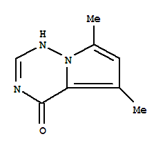 (9CI)-5,7-二甲基-吡咯并[2,1-f][1,2,4]噻嗪-4(1H)-酮結構式_310430-97-8結構式