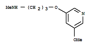 (9ci)-3-[(5-甲氧基-3-吡啶)氧基]-n-甲基-1-丙胺結(jié)構(gòu)式_310880-42-3結(jié)構(gòu)式