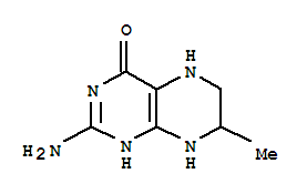 (9ci)-2-氨基-5,6,7,8-四氫-7-甲基-4(1H)-蝶啶酮結(jié)構(gòu)式_3116-66-3結(jié)構(gòu)式