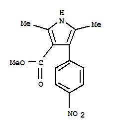 (9ci)-2,5-二甲基-4-(4-硝基苯基)-1H-吡咯-3-羧酸甲酯結(jié)構(gòu)式_312268-91-0結(jié)構(gòu)式