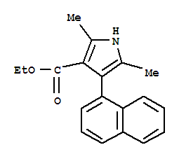 (9ci)-2,5-二甲基-4-(1-萘)-1H-吡咯-3-羧酸乙酯結(jié)構(gòu)式_312280-13-0結(jié)構(gòu)式