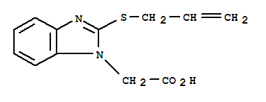 (2-烯丙基磺?；?苯并咪唑-1-基)-乙酸結構式_312754-94-2結構式
