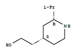 (2r,4s)-rel-(9ci)-2-(1-甲基乙基)-4-哌啶乙醇結(jié)構(gòu)式_313950-60-6結(jié)構(gòu)式