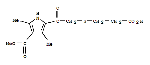(9ci)-5-[[(2-羧基乙基)硫代]乙?；鵠-2,4-二甲基-1H-吡咯-3-羧酸 3-甲酯結(jié)構(gòu)式_315677-72-6結(jié)構(gòu)式