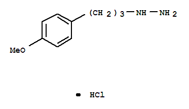 1-(3-(4-甲氧基苯基)丙基)肼結(jié)構(gòu)式_316173-58-7結(jié)構(gòu)式