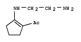 (9ci)-1-[2-[(2-氨基乙基)氨基]-1-環(huán)戊烯-1-基]-乙酮結(jié)構(gòu)式_316820-64-1結(jié)構(gòu)式