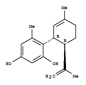 5-甲基-4-[(1r,6r)-3-甲基-6-(1-甲基乙烯)-2-環(huán)己烯-1-基]-1,3-苯二醇結(jié)構(gòu)式_317321-41-8結(jié)構(gòu)式