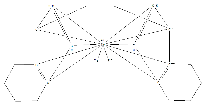 [1,2-乙烷二基二[(1,2,3,3a,7a-H)-4,5,6,7-四氫-1H-茚-1-亞基]]二氟-鋯結(jié)構(gòu)式_321736-33-8結(jié)構(gòu)式