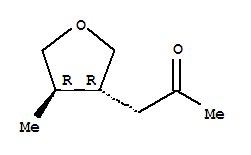 Rel-(9Ci)-1-[(3R,4R)-四氫-4-甲基-3-呋喃]-2-丙烷酮結構式_321903-47-3結構式