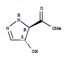 (4S,5R)-4-羥基-4,5-二氫-1H-吡唑-5-羧酸甲酯結(jié)構(gòu)式_323196-50-5結(jié)構(gòu)式