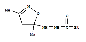 丙酸,2-(4,5-二氫-3,5-二甲基-5-異噁唑基)肼結(jié)構(gòu)式_325490-38-8結(jié)構(gòu)式