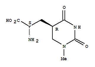 (Alphas,5R)-(9Ci)-Alpha-氨基六氫-1-甲基-2,4-二氧代丙酸結(jié)構(gòu)式_326891-10-5結(jié)構(gòu)式