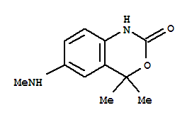 (9Ci)-1,4-二氫-4,4-二甲基-6-(甲基氨基)-2H-3,1-苯并噁嗪-2-酮結(jié)構(gòu)式_328952-54-1結(jié)構(gòu)式