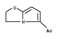 (9ci)-1-(2,3-二氫吡咯并[2,1-b]噁唑-5-基)-乙酮結(jié)構(gòu)式_33106-16-0結(jié)構(gòu)式