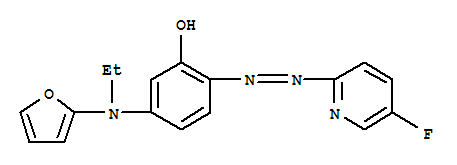(9Ci)-5-(乙基-2-呋喃氨基)-2-[(5-氟-2-吡啶)氮雜]-苯酚結(jié)構(gòu)式_331462-66-9結(jié)構(gòu)式