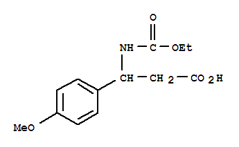 3-乙氧基羰基氨基-3-(4-甲氧基苯基)-丙酸結(jié)構(gòu)式_332052-65-0結(jié)構(gòu)式
