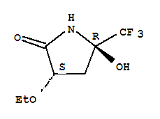(3R,5S)-Rel-(9Ci)-3-乙氧基-5-羥基-5-(三氟甲基)-2-吡咯烷酮結(jié)構(gòu)式_333339-81-4結(jié)構(gòu)式