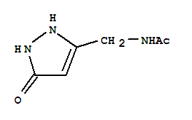 (8ci)-n-[(5-氧代-3-吡唑in-3-基)甲基]-乙酰胺結(jié)構(gòu)式_33468-78-9結(jié)構(gòu)式