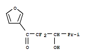 (9Ci)-2,2-二氟-1-(3-呋喃)-3-羥基-4-甲基-1-戊酮結(jié)構(gòu)式_334873-76-6結(jié)構(gòu)式