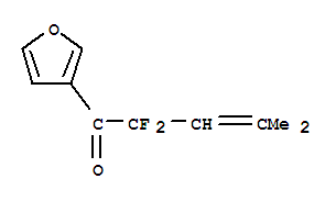 (9Ci)-2,2-二氟-1-(3-呋喃)-4-甲基-3-戊烯-1-酮結(jié)構(gòu)式_334873-84-6結(jié)構(gòu)式