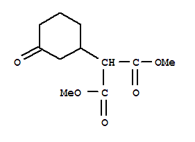 2-(3-氧代環(huán)己基)-丙二酸二甲酯結(jié)構式_33646-18-3結(jié)構式