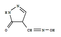 (9Ci)-4,5-二氫-5-氧代-1H-吡唑-4-羧醛-4-肟結構式_339020-82-5結構式