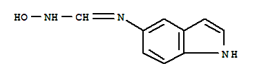 (9Ci)-N-羥基-N-1H-吲哚-5-基-鹽酸乙脒結(jié)構(gòu)式_339070-70-1結(jié)構(gòu)式