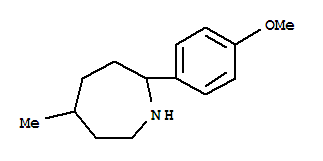 2-(4-甲氧基苯基)-5-甲基氮雜烷結構式_339551-74-5結構式