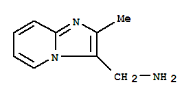 (2-甲基咪唑并[1,2-a]吡啶-3-基)甲胺結(jié)構(gòu)式_34164-91-5結(jié)構(gòu)式