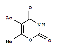 (9Ci)-5-乙?；?6-甲基-2H-1,3-噁嗪-2,4(3H)-二酮結(jié)構(gòu)式_342403-28-5結(jié)構(gòu)式