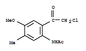 (9CI)-N-[2-(氯乙?；?-4-甲氧基-5-甲基苯基]-乙酰胺結構式_342803-33-2結構式