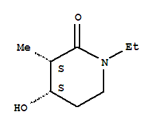 (3R,4R)-Rel-(9Ci)-1-乙基-4-羥基-3-甲基-2-哌啶酮結(jié)構(gòu)式_343138-40-9結(jié)構(gòu)式