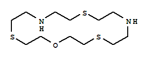 1-噁-4,10,16-三硫雜-7,13-二氮雜環(huán)十八烷結構式_343372-28-1結構式