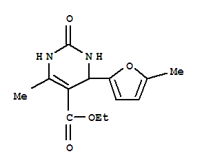 (9Ci)-1,2,3,4-四氫-6-甲基-4-(5-甲基-2-呋喃)-2-氧代-5-嘧啶羧酸乙酯結構式_343588-50-1結構式