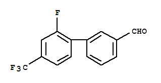 3-(2-氟-4-(三氟甲基)苯基)苯甲醛結(jié)構(gòu)式_343604-27-3結(jié)構(gòu)式