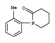 1-鄰甲苯-2-哌啶酮結(jié)構(gòu)式_343945-28-8結(jié)構(gòu)式
