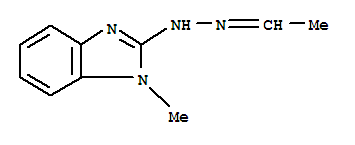 (9Ci)-(1-甲基-1H-苯并咪唑-2-基)肼酮乙醛結(jié)構(gòu)式_344416-96-2結(jié)構(gòu)式
