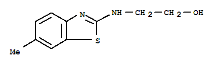 (9ci)-2-[(6-甲基-2-苯并噻唑)氨基]-乙醇結(jié)構(gòu)式_34543-76-5結(jié)構(gòu)式