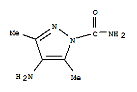 (9Ci)-4-氨基-3,5-二甲基-1H-吡唑-1-羧酰胺結(jié)構(gòu)式_347874-48-0結(jié)構(gòu)式
