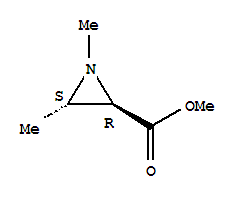 (2r,3s)-rel-(9ci)-1,3-二甲基-2-氮丙啶羧酸甲酯結(jié)構(gòu)式_34856-91-2結(jié)構(gòu)式