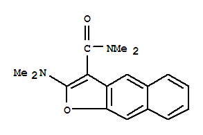 2-(二甲基氨基)-N,N-二甲基-萘并[2,3-B]呋喃-3-羧酰胺結(jié)構(gòu)式_350587-52-9結(jié)構(gòu)式