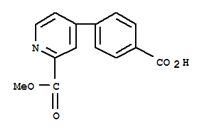 4-(2-(甲氧基羰基)吡啶-4-基)苯甲酸結(jié)構(gòu)式_351435-26-2結(jié)構(gòu)式