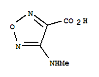 4-(甲基氨基)-1,2,5-噁二唑-3-羧酸結構式_354143-53-6結構式