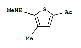 (9CI)-1-[4-甲基-5-(甲基氨基)-2-噻吩]-乙酮結(jié)構(gòu)式_355401-31-9結(jié)構(gòu)式