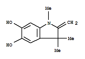 (9Ci)-2,3-二氫-1,3,3-三甲基-2-亞甲基-1H-吲哚-5,6-二醇結(jié)構(gòu)式_357397-42-3結(jié)構(gòu)式