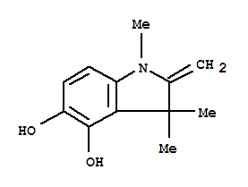 (9Ci)-2,3-二氫-1,3,3-三甲基-2-亞甲基-1H-吲哚-4,5-二醇結構式_357397-44-5結構式