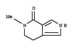 (9Ci)-2,5,6,7-四氫-5-甲基-4H-吡咯并[3,4-C]吡啶-4-酮結(jié)構(gòu)式_358732-62-4結(jié)構(gòu)式
