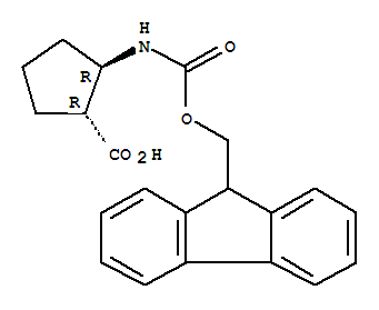 (1R,2r)-Fmoc-2-氨基環(huán)戊烷羧酸結(jié)構(gòu)式_359586-69-9結(jié)構(gòu)式