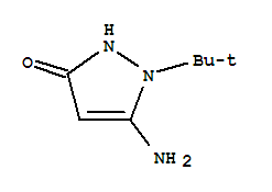 (9ci)-5-氨基-1-(1,1-二甲基乙基)-1,2-二氫-3H-吡唑-3-酮結(jié)構(gòu)式_359867-35-9結(jié)構(gòu)式