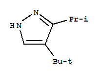 (9ci)-4-(1,1-二甲基乙基)-3-(1-甲基乙基)-1H-吡唑結(jié)構式_360070-81-1結(jié)構式